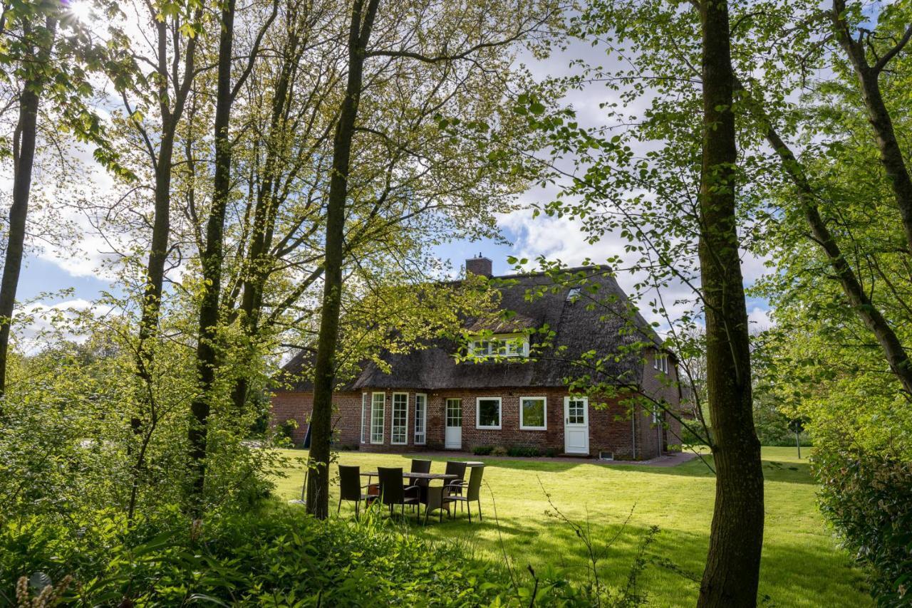 Alte Schule Unter Reet- Klassenzimmer Tumlauer Koog Buitenkant foto